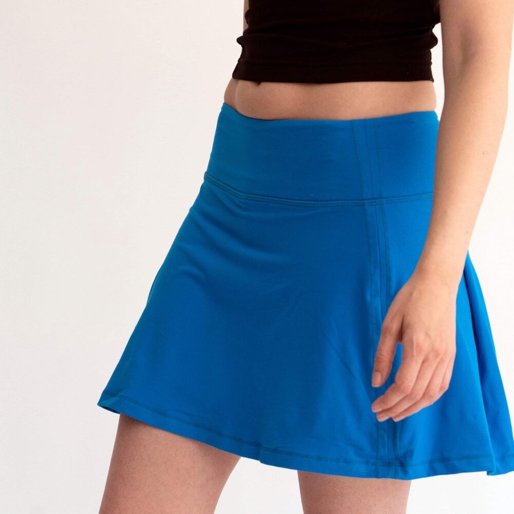 Blue Butter-Soft Active Skort with Built in Shorts & Pockets | NIP | Size S